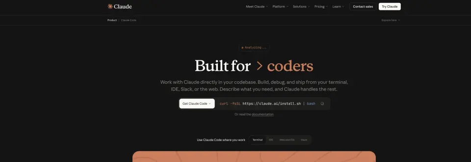Claude Code terminal-first coding agent interface — Cursor vs GitHub Copilot comparison